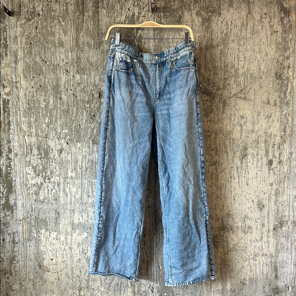 RAG & BONE Women's Wide Leg Jeans Size L In Blue - Picture 1 of 5
